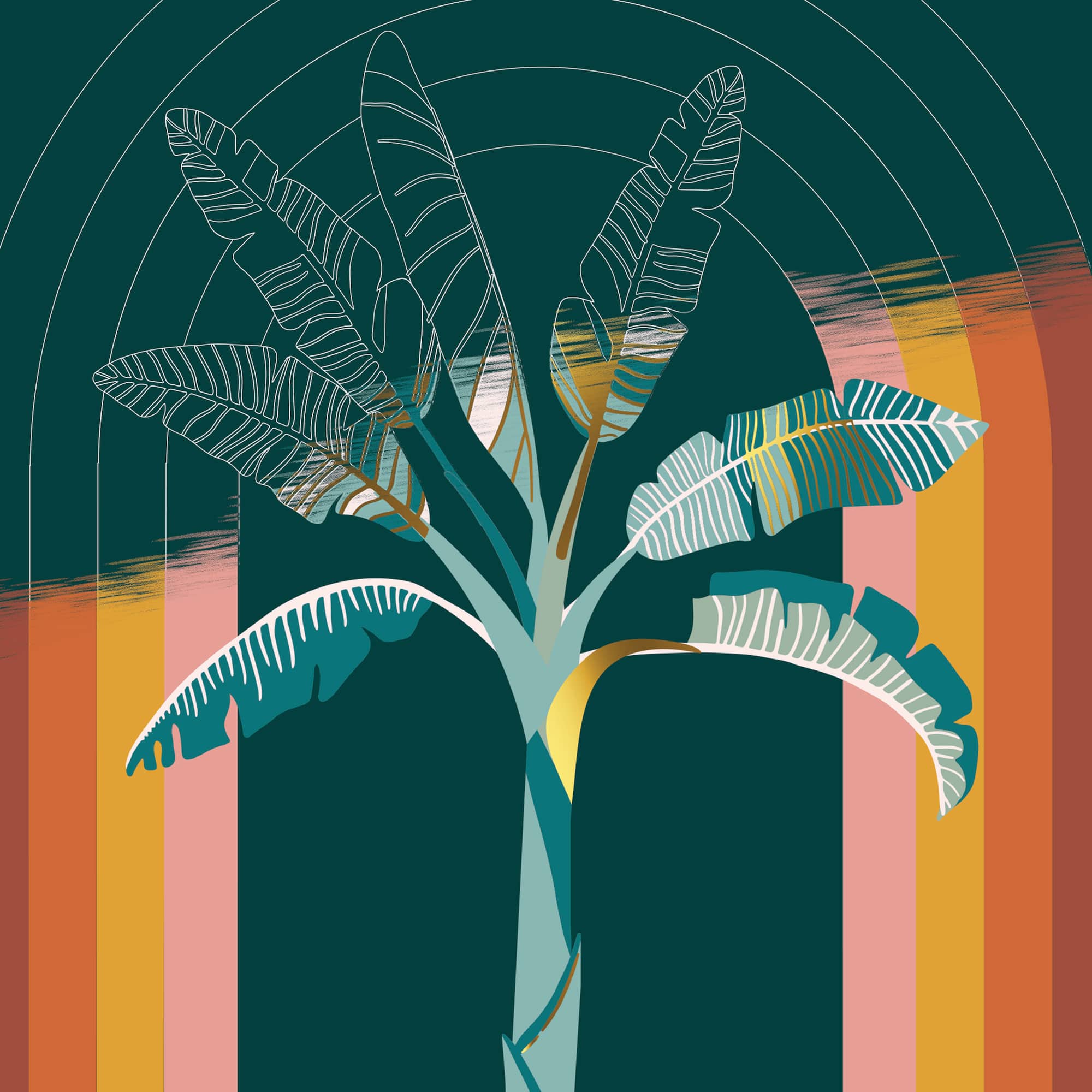 Brea Reese™ 9" x 12" Boho Palms Scratch Art Paper Pad